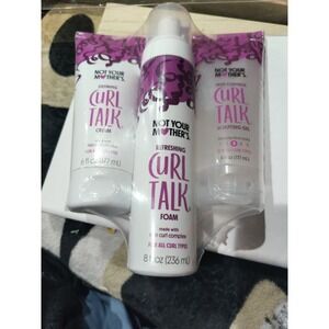 Not Your Mothers Curl Talk To Go 3 Piece Mini Styling Set Gel Mousse Cream New